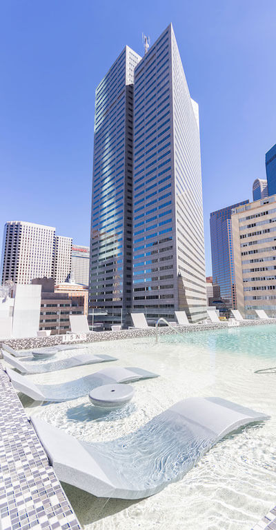 Mayflower Tower pool - daytime